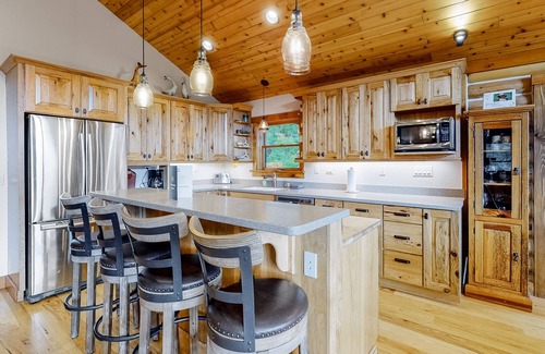 Turtle Lake House | Secluded home with amazing mountain & lake views, deck, fireplace, & WiFi