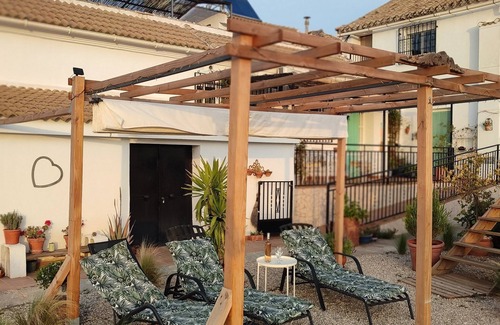 Moclin Apartment | Self-contained apartment with large outdoor space, pool and terrace