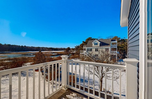 Biddeford Pool House | Serene Coastal Retreat with Breathtaking Ocean Views and Fire pit