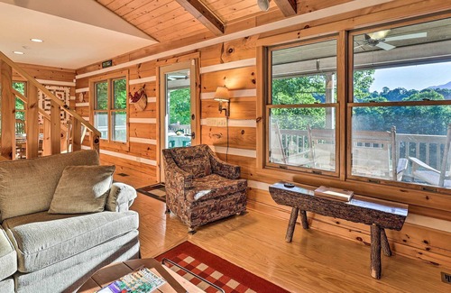 West Jefferson Cabin | Serene Mountain Retreat w/ Hot Tub & Grills!