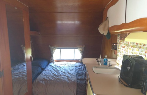 Saddlestring House | Shasta Deville, Rustic Shasta Deville RV