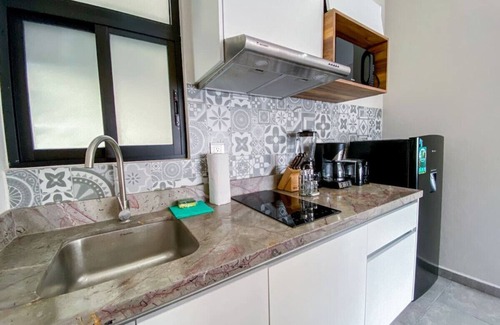 Luis Donaldo Colosio Apartment | Shiny Studio on 5th Ave w/Pool+Gym Steps to Beach