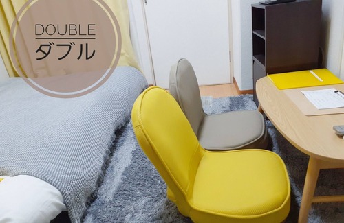 Naka Ward Apartment | Simple and bright room Double - Room 202/Hiroshima Hiroshima