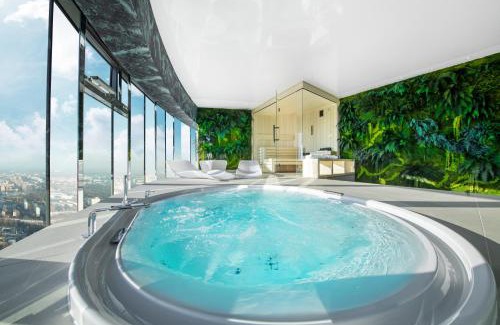 Krzyki Apartment | Sky Tower - 48 Piętro Penthousy z Prywatna SPA - ADULT ONLY