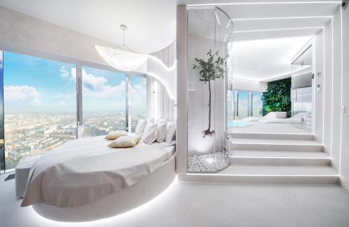 Krzyki Apartment | Sky Tower - 48 Piętro Penthousy z Prywatna SPA - ADULT ONLY