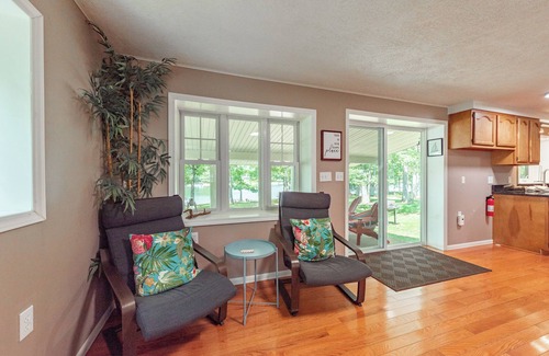 Swanton House | Smooth Sailing: Lakefront, Private Dock, Hot Tub, Grill, Fire Pit!