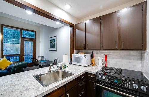 Glacier Apartment | Snowater Condo #Story Condo - Sleeps 4 - Close to Community Amenities!