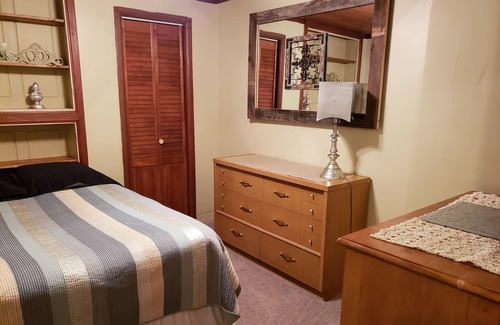Ishpeming Apartment | Snowmobile and Mountain bike right out the door! Plenty of parking. Quiet place.