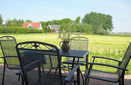 Pruchten House | "Söt`Hafenhus" at the idyllic, small harbor, with a wide view of Bodden meadows