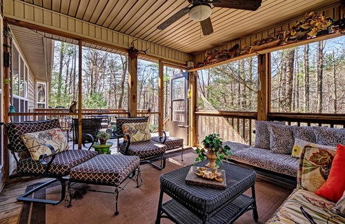 Sapphire House | Sounds of Little Hogback Creek Enjoyed from the Deck! - Herring Hideaway