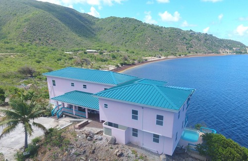 Virgin Gorda Villa | South Sound Luxury Waterfront Villa in Private Secluded Area RATES 4-14 PERSONS