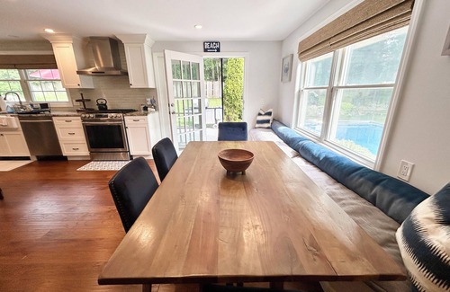 Westerly House | Spacious 5bdrm home- saltwater pool, WiFi, AC, parking pass to nearby town beach
