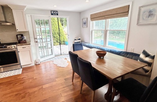 Westerly House | Spacious 5bdrm home- saltwater pool, WiFi, AC, parking pass to nearby town beach