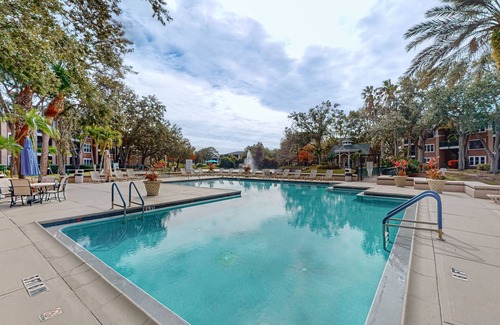 Suntree Condo | Spacious condo with private balcony, pool, W/D and WIFI