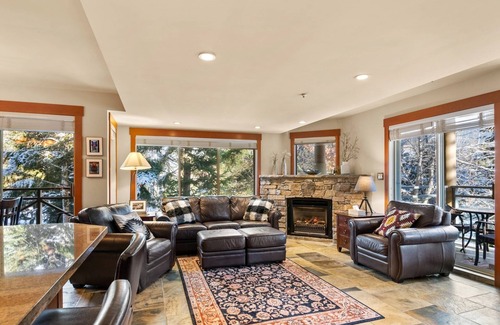 Whistler Cay Heights Condo | Spacious Family Townhome across from the Village. 2 levels, large foyer/ski room, Free parking