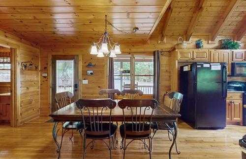 Necowa Cove Cabin | Spacious, mountain home w/a private hot tub, game room, & outdoor seating areas