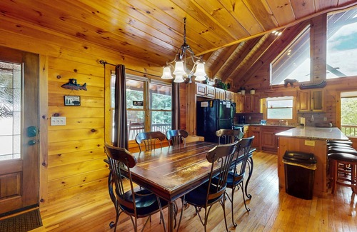 Necowa Cove Cabin | Spacious, mountain home w/a private hot tub, game room, & outdoor seating areas
