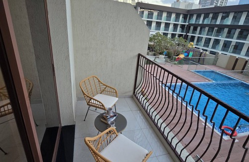 Jumeirah Village Circle Apartment | Spacious studio apartment in JVC Dubai near Circle mall with pool, gym, WiFi, AC