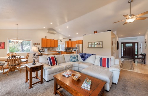 Burley House | Spacious waterfront home with hot tub, large decks, kayaks, and beach access