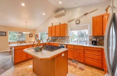Burley House | Spacious waterfront home with hot tub, large decks, kayaks, and beach access
