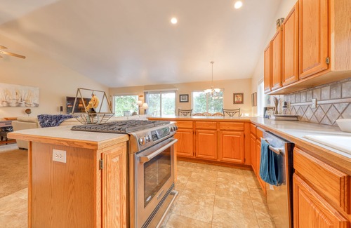 Burley House | Spacious waterfront home with hot tub, large decks, kayaks, and beach access