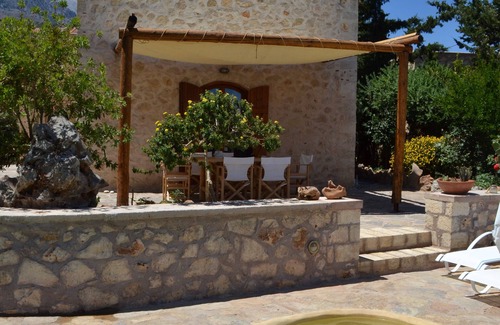 Melidoni Villa | Spectacular Stone Villa with Pool in Forest and Great Sea & Mountain Views