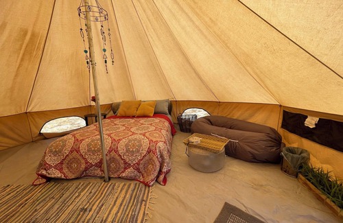 Los Angeles County RV Rental | Stargazers delight at desert🏜 yurt with great sunsets and open landscape