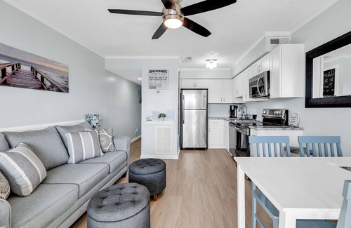 Garden City Condo | Steps from the beach! Summer Wind by the Sea- Ocean Views and Pool!