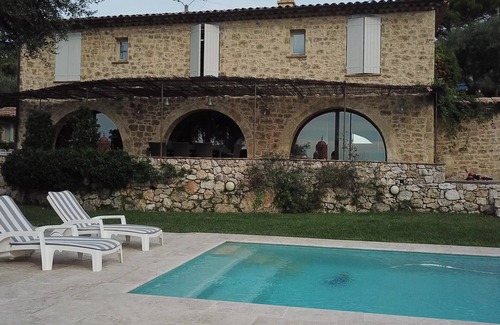 Tourrettes-sur-Loup Villa | Stone Provencal villa with panoramic sea view, heated pool and Spa