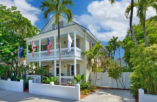 Historic Seaport Condo | STRIPES ~ Delightful Condo w/Shared Pool in the Heart of Old Town Key West!