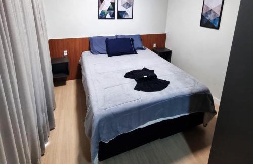 Centro Apartment | Studio 703 Premium no Centro de Chapecó com Sacada Piscina Academia e Vaga Garagem