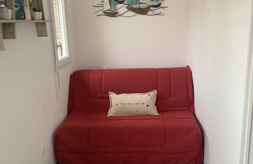 Fort-Mahon-Plage Apartment | Studio cabin with sea view and garage in Fort-Mahon plage