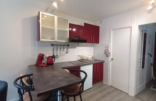 Cauterets Apartment | Studio Cauterets balcony mountain view 300 m cable cars, thermal baths, train station, shops