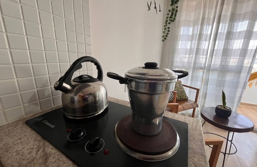 Amaralina Apartment | Studio with balcony and sea view, with pool in Salvador