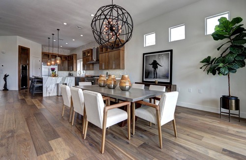 Summerlin South House | Stunning 1 Story, 3 Bdr W gym w peloton basic dumbells, massage room, Pool & Spa