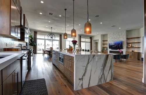 Summerlin South House | Stunning 1 Story, 3 Bdr W gym w peloton basic dumbells, massage room, Pool & Spa
