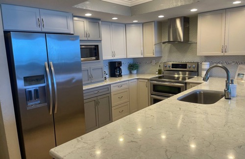 New Smyrna Beach Condo | Stunning direct ocean front 2 bedroom unit! Fully equipped and all remodeled!