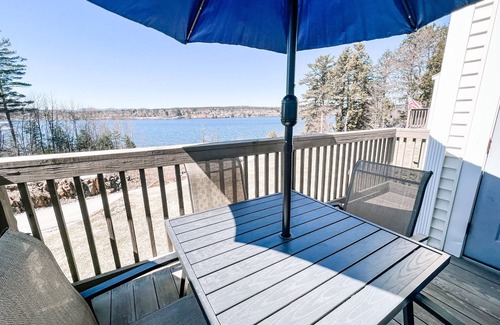 Laconia Condo | Stunning Lakefront Condo on Lake Winnipesaukee - Direct Access To Lake!