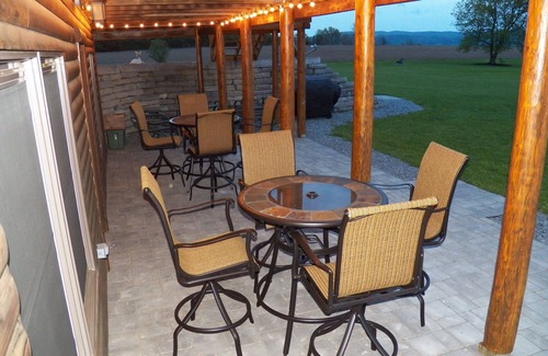 Waterville House | Stunning Log Home on Private Lake- Country at its best