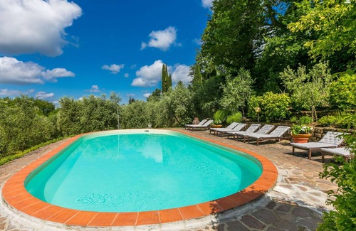 Greve in Chianti House | Stunning private villa for 8 people with WIFI, A/C, pool, TV, patio and panoramic view