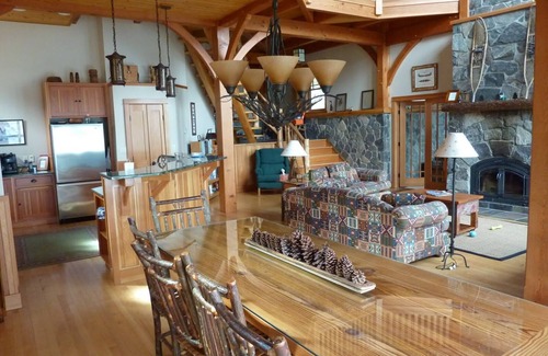Tupper Lake House | Stunning timber frame lake house with boathouse, game room. Sleeps 10.
