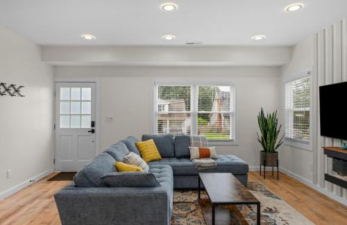 Plaza Midwood House | Stylish 4BR Haven: Serene Backyard and Fire Pit