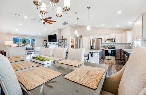 Manson House | Stylish, Dog-Friendly Home w/a Private Pool, Hot Tub, Free WiFi, & Central AC