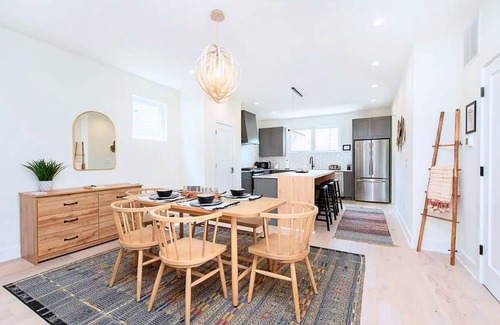 Fall Creek Place House | Stylish Oasis: 4BR, Hot Tub, Near Downtown