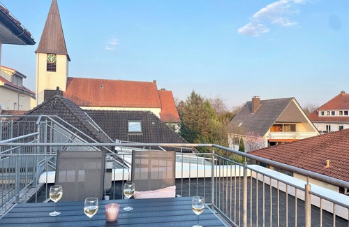 Bad Rothenfelde Condo | Sundeck Suite, central & quiet, Sonnendeck Suite, zentral, ruhig mit Parkplatz