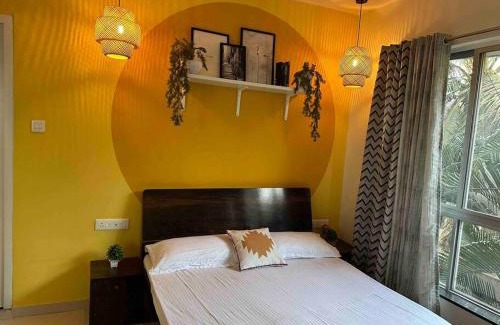 Koregaon Park Apartment | Sunflower Pvt Studio Room in Koregaon Park with AC WiFi Smart TV