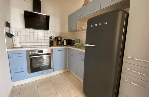 Karlshagen Apartment | Sunny apartment with large balcony overlooking the marina