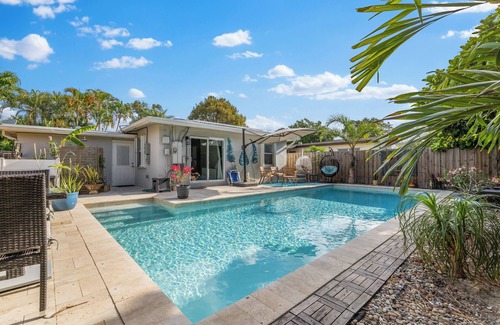 Middle River Terrace House | Sunshine Paradise! 3-bedroom heated pool home in East Fort Lauderdale.