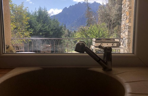 Moltifao Villa | superb villa village center exceptional view. Swimming pool and wooded grounds.