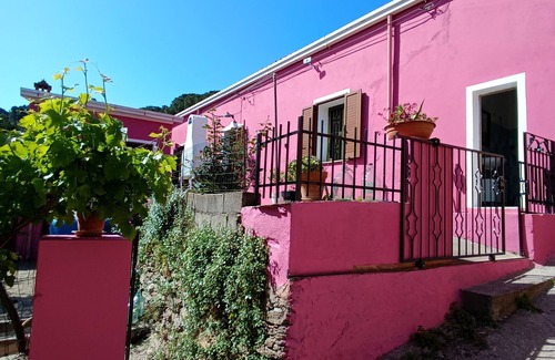 Torpe House | Svens-Chalet Budoni for 8 persons sea view, garden, 2 fireplaces, 3 Doubleroom